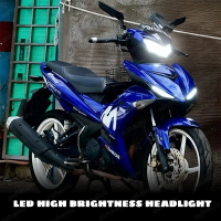 Đèn pha LED trắng H4/T10 6500K cho Yamaha Sniper, Jupiter MX135, LC135 (6500k)