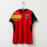 (Embroidered football jersey with logo)  Edisi peminat 26/27 Jersi rumah pasukan Austria S-4XL
