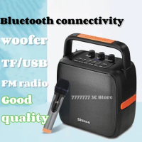 30W high-power FM radio function wireless Bluetooth T5 speaker outdoor portable Bluetooth speaker with Comes with microphone