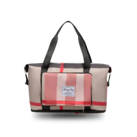 Travel Bag MOTIF Lipat / Tas Gym Yoga Kain Oxford Waterproof / Tas Travel Portable GYM / Tas Mudik Z