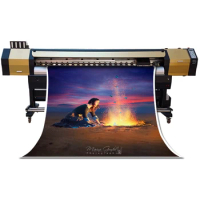 10Ft 3.2M Flex Printing Machine Sticker Vinyl Banner Print Large Format Eco Solvent Printer I3200
