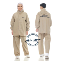 RAINCOAT !! JAS HUJAN GOOD QUALITY BAHAN PVC 025 ANTI REMBES tebal hitam