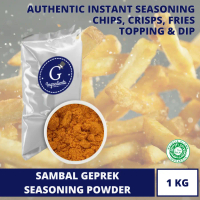 Sambal Geprek Seasoning Powder (Topping, dip, dust, chips mixed, Ayam Goreng, popcorn, basreng)