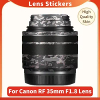 For Canon RF 35mm F1.8 Decal Skin Vinyl Wrap Anti-Scratch Film Camera Lens Body Protective Sticker RF 35 1.8 F/1.8 Macro IS STM