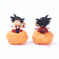 Anime Dragon Ball Z Doll Action Figure Super Saiyan Goku Sitting On The Clouds Kawaii Model Gift Kids Hobby Toys Cake Ornament