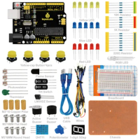 Keyestudio UNO R3 Breadboard Kit For Arduino Education Project Based On UNO R3 Development Board For Arduino Learning.