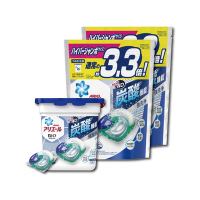(90顆超值組)日本PG Ariel BIO 新4D炭酸機能活性去污強洗淨3.3倍洗衣凝膠球12顆*1盒+39顆*2袋(洗衣機槽防霉洗衣膠囊洗衣球)