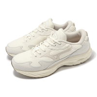 Mizuno 休閒鞋 Wave Rider B 男鞋 米白 灰 帆布 拼接 波浪片 復古跑鞋 美津濃 D1GA2462-01