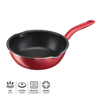 กระทะด้ามนอนสติ๊กทรงลึก So chef TEFAL รุ่น G1358496 ขนาด 24 ซม. สีแดง