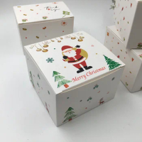 20PCS Small Kraft packaging craft paper gift box vintage kraft gift cardboard box cookie box tea packing box