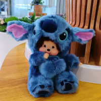 20cm Disney Stitch Monchhichi Plush Toys Plush Fill Dolls For Children's Gifts To Friends Cute Throw Pillows Car Accessories