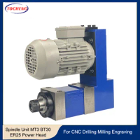 ER25 / BT30 /MT3 Boring and Milling Head Horizontal Drilling Head with Induction Motor for CNC Drilling, Milling and Engraving