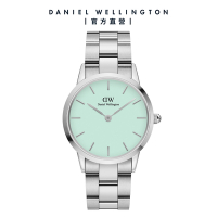 Daniel Wellington DW 手錶 Iconic Link Mint 36mm薄荷綠精鋼錶-粉綠錶盤 DW00100539