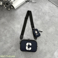good quality Túi Đeo Chéo WHOAU Logo Thêu Chữ C Kèm Túi Nhỏ Mini Bag Thời Trang Phong Cách Hàn Quốc 