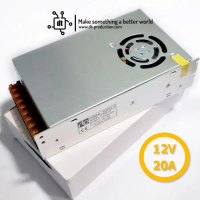 Power Supply Switching 12V 20A Dengan Fan Berkualitas Pasti Ori