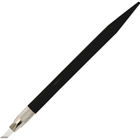 又敗家@日本NT Cutter筆刀雕刻筆刀D-400P等距刻線刀(9mm夾頭;握把菱格刻紋;附30°刀片.45°刀片各5片和刀片盒)細密切割刀 模型刻線工具 模型刀 公仔刀 雕刻刀 藝術刀pen kn