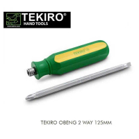Obeng 2 Arah Plus Minus 2 Way Screwdriver 6 x 125 mm Tekiro SD TW0849