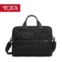 [TUMI FASHION] TUMI Alpha Briefcase 2603141d3 Laptop Bag Mens Business Travel Commuter Shoulder Bag