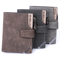 2024 New Men's Wallet Short Horizontal Wallet Zipper Personalized Business Men's Multifunction Wallet Coin Clip Wallet