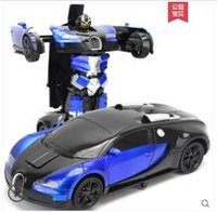 感應遙控變形汽車金剛機器人遙控車充電動男孩賽車兒童玩具車禮物