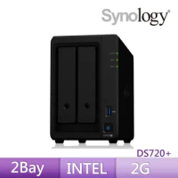 【搭APC 650VA離線式UPS+WD 4TB x2】Synology 群暉科技 DS720+ 2Bay 網路儲存伺服器