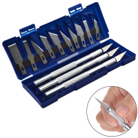 13 Piece Precision Cutter Set, Tool Kit, Carving Knife Set, Paper Cutter, DIY Cutter Blades, Repair
