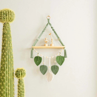 European-style home wall decoration pendant, hand-woven tapestry shelf, room decoration, bohemian wa