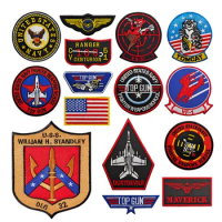 Top Gun Flight Test MAVERICK Ranger Vf-1 VX-31 Tomcat US Navy Fighter Weapon School Squadron Badge Patches For Jacket