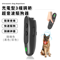 【防禦專家】充電型3檔調節超音波驅狗器(外出安全 趕狗止吠器 手電筒 照明 驅動物神器 驅蛇貓鳥器)