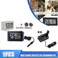 Refrigerator Aquarium Monitoring Display Humidity Detector Mini Convenient Digital LCD Thermometer Sensor Hygrometer
