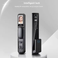 TUYA APP Digital Fingerprint 3D Face Recognition Lock with Camera Electric Digital Biometric Door Smart Lock