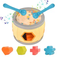 Toy Drums For Toddler Kids Set Musical Toys Portable Children Drum Percussion Music Instrument For Boys And Girls Age 6