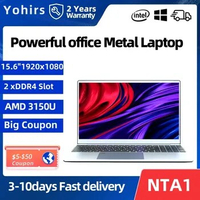 15.6Inch Protable Laptop Computer AMD Radeon Graphics Ryzen3 3150U 1920*1080 Ips Win10 Pro Slim Light for Business Student Use