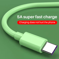 5A Fast Charging Charger USB Type C Cable for Huawei Honor Xiaomi Redmi Note 8 Samsung Mobile Phone Data Cable USB C Cable