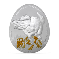 2023 Samoa 1oz .999 Silver Dinosaur Egg 2 Dollar Silver Coin (Series 10)