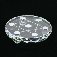 水晶DIY飾品配件玻璃底座七星陣底盤水晶球底托支架