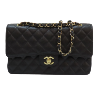 【二手名牌BRAND OFF】CHANEL 香奈兒【激安價】黑色 牛皮 COCO 25 肩背包 金扣