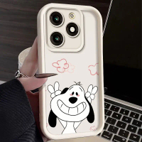 For Itel A90 A80 A70 P55 5G RS4 Soft Shockproof case cover Playful Puppy with Pink Accents Whimsical