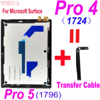 12.3" Original LCD For Microsoft Surface Pro 4 1724 Pro 5 1796 LCD Display Touch Screen Digitizer Assembly for Surface Pro 5 LCD