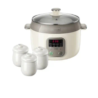 Stew Pot Ceramic Automatic Household Intelligent Electric Stew Cooker Porridge Soup Pot 2.5L Slow Cooker