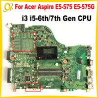 DAZAAMB16E0 Mainboard for Acer Aspire E5-575 E5-575G F5-573 F5-573G E5-774G Laptop Mainboard with i3 i5-6th/7th Gen CPU DDR4