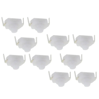 Bộ 10 công tắc chống hở trắng 1A 30V cho đèn pin mini, công tắc nút bấm bằng đồng