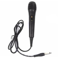MICROPHONE MIC KABEL KARAOKE Colokan Kecil 3,5mm / Besar 6,5mm jack COLOKAN BESAR (6,5MM)