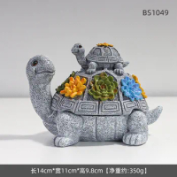 Cute Trays Resin Animal Ash Tray With Lid Turtle Shaped Ashtray Mother And Son Portable Cigarette Odor Holder