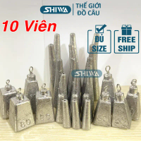 Chì Câu Cá ĐỦ SIZE 10g Đến 100g - Chì Xuyên Tâm Câu Đài/ Câu Sông/ Câu Lure Nhọn/Vuông Đủ Mẫu - Đồ C