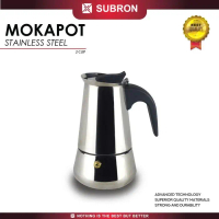 SUBRON Manual Espresso Coffee Maker Mokapot Stainless 2 Cup 100ML Kopi Steel - -