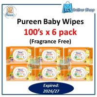 Stock Available Pureen Baby Wipes Wet Tissue 100's x 6 pack Super DEAL Wet Tissue