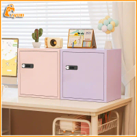 Storage Box Desktop Organizer Money Tube Safety Box With Lock Locker Lock Money Box Password Box Met