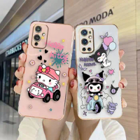 Cover Smooth E-TPU Phone Case Oneplus 8 8T 9 NORD CE 2 3 MOTO G8 G9 G22 G30 G50 G52 G60 G Stylus 5G Case Hello Kitty And Kuromi