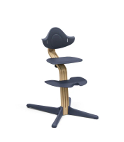 【A8 stokke】▲Nomi 成長椅▲-木款- 橡木色支架海軍藍座椅